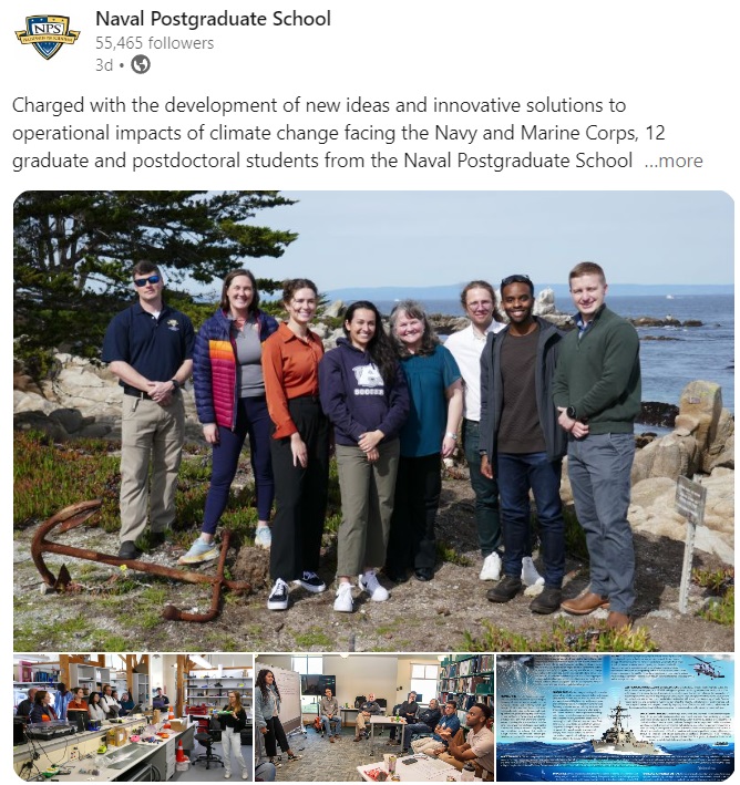 Inagural NPS and Stanford Climate Security Fellows