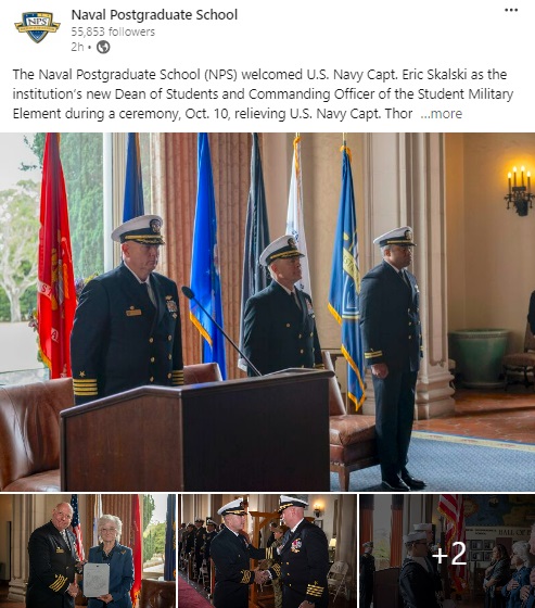 U.S. Navy Capt. Eric Skalski welcomed as institution’s new Dean of Students