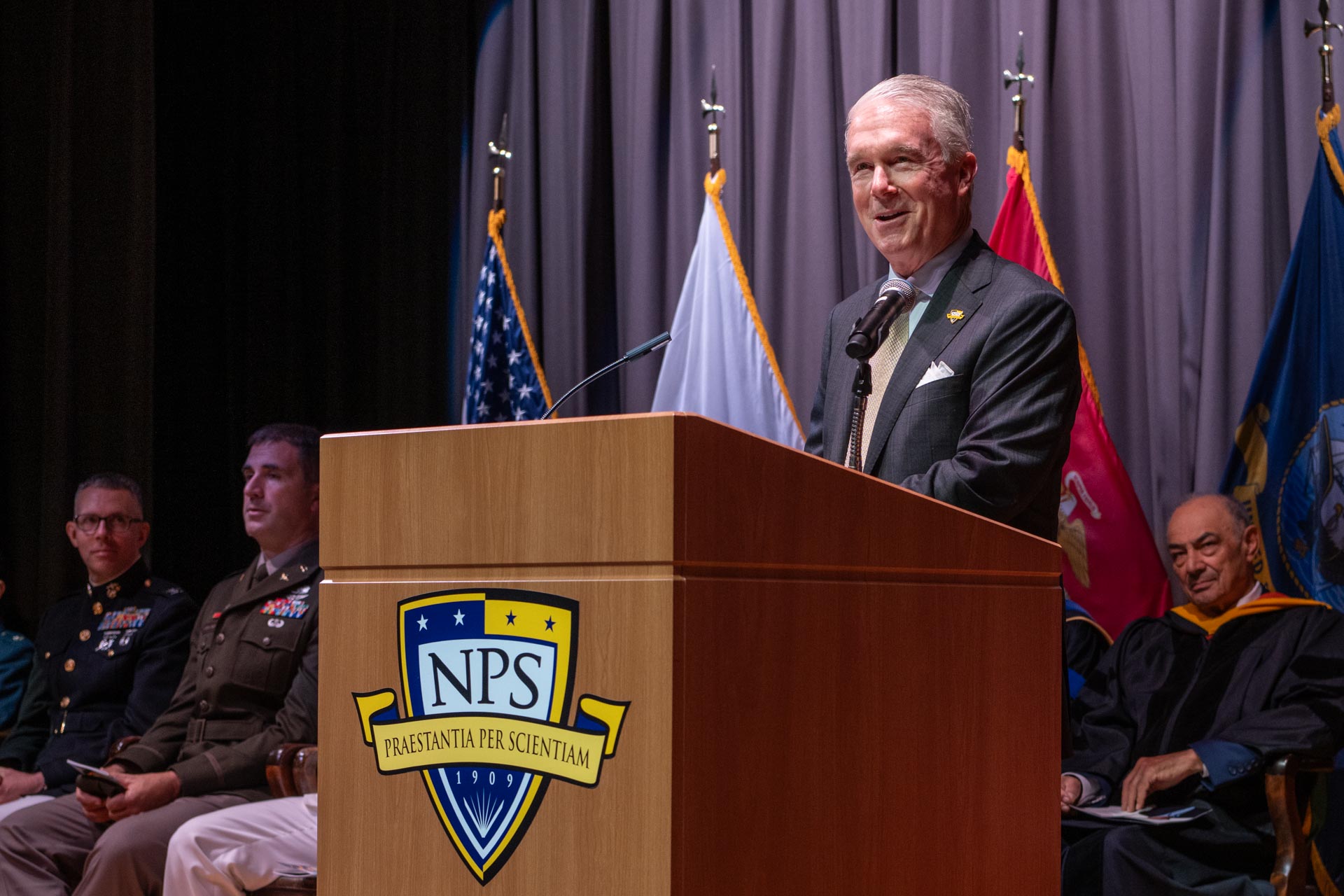 NPS Summer Graduation Emphasizes Trust and Leadership