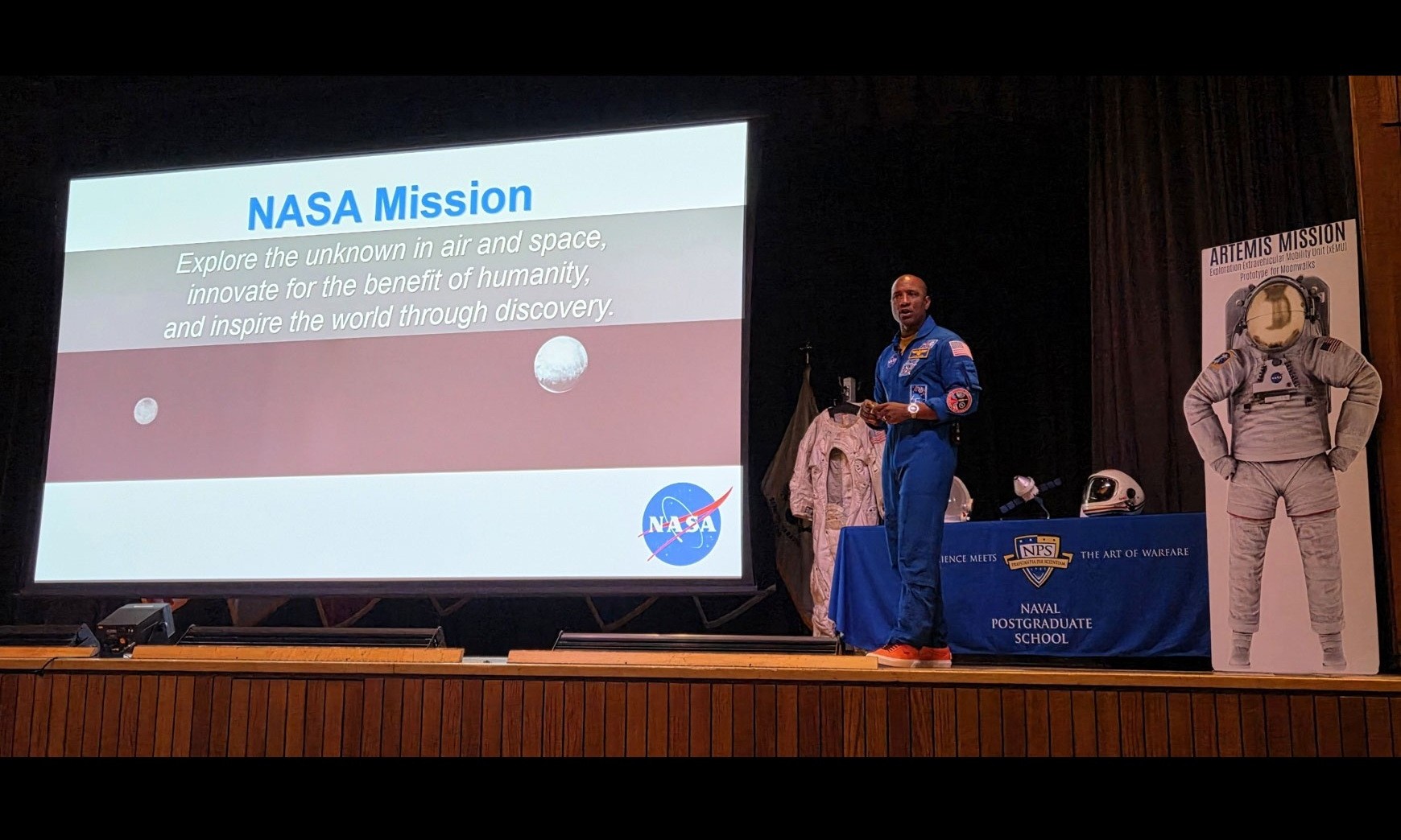 NASA Astronaut and Artemis II Pilot Victor Glover Returns to NPS to Share Experiences, Engage Students