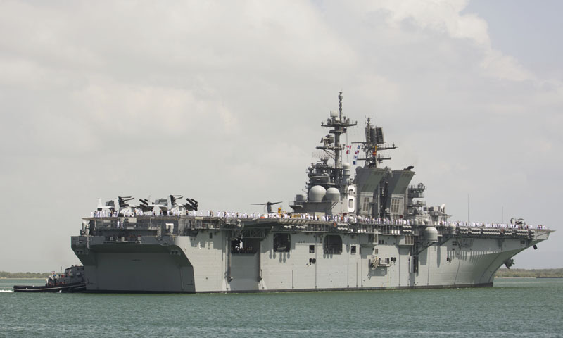 NPS Alumni at the Helm of First America-Class Amphibious Assault Ship